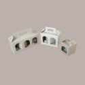 Scatola Astuccio Porta 1 Vasetto Salse Creme in Cartoncino Avana 90x90H100 mm 20 pezzi [10088c07]
