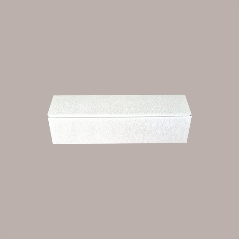 10 Pz Scatola Astuccio Porta 1 Bottiglia 750 ml Olio Vino Cantinetta Stesa in Carta Grafica Pelle Bianco 340x90H90mm [ab0ecae8]