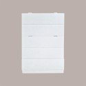 10 Pz Scatola Astuccio Porta 1 Bottiglia 750 ml Olio Vino Cantinetta Stesa in Carta Grafica Pelle Bianco 340x90H90mm [c53548e1]