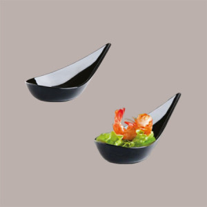 50 Pz Monoporzione Mozart PS Nero Mini Dessert Finger Food
