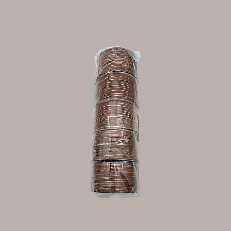 Cordino in Ecopelle Finta Pelle Cioccolato e Oro per Confezioni Regalo 3 mmx50 mt 2 Pezzi [a4f49118]
