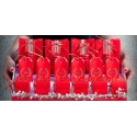 Cordino in Ecopelle Finta Pelle Rosso e Oro per Confezioni Regalo 3 mmx50 mt 2 Pezzi [9115cf03]