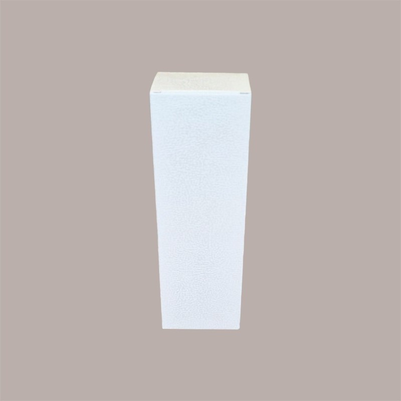 10 Pz Scatola Astuccio Porta 1 Bottiglia 750 ml Olio Vino Cartoncino Bianco Effetto Pelle 90x90H340mm [5b6fe41a]