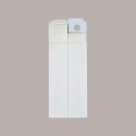 10 Pz Scatola Astuccio Porta 1 Bottiglia 750 ml Olio Vino Cartoncino Bianco Effetto Pelle 90x90H340mm [35546613]