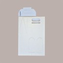 10 Pz Scatola Astuccio Porta 2 Bottiglie 750 ml Olio Vino in Cartoncino Bianco grafica effetto pelle 180x90H385mm [46d3710c]