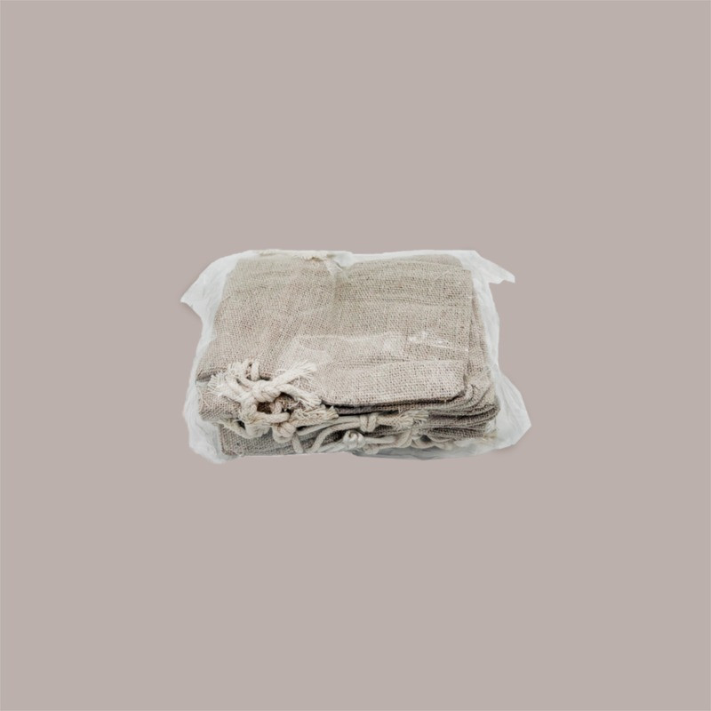Sacchetti in Cotone Naturale Multiuso Riutilizzabili 9xH12 cm 10 pezzi [026ca25a]