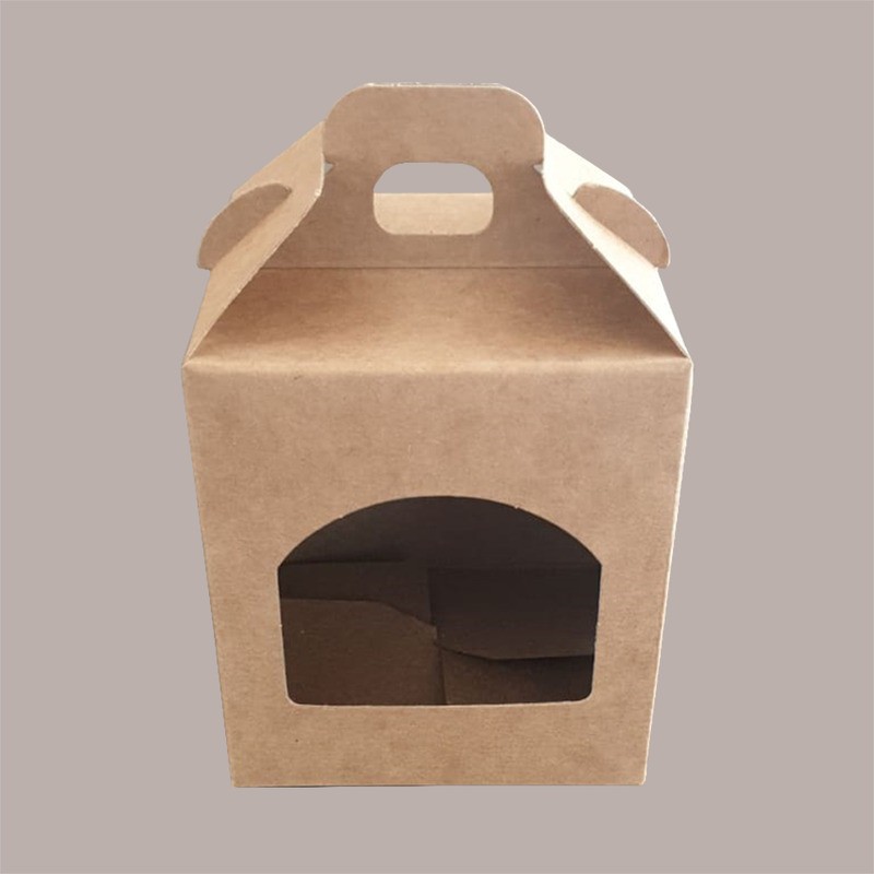 Scatola Astuccio Porta 1 Vasetto Confetture e Creme in Cartoncino Avana 90x90H120 mm 20 pezzi [d8f38358]
