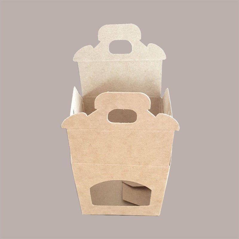 Scatola Astuccio Porta 1 Vasetto Confetture e Creme in Cartoncino Avana 90x90H120 mm 20 pezzi [01d5c055]