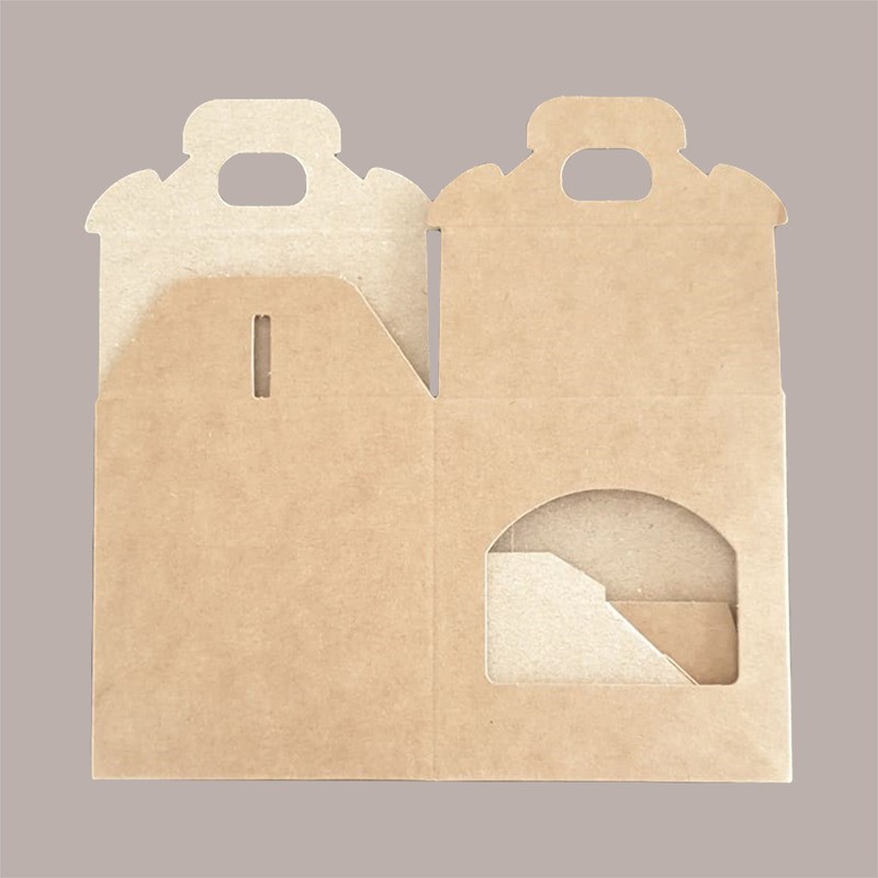 Scatola Astuccio Porta 1 Vasetto Confetture e Creme in Cartoncino Avana 90x90H120 mm 20 pezzi [b398464f]