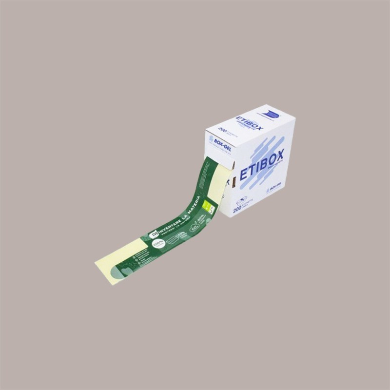 200 Etibox Sigilla Etichette Adesive Termoscatole Gelato Remaxigel [f89a6565]