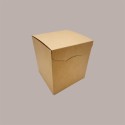 Scatola per Confezioni Regalo Porta Pandoro in Carta Avana Segreto 22x22H23 cm 5 pezzi [a853b129]
