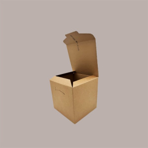 Scatola per Confezioni Regalo Porta Pandoro in Carta Avana Segreto 22x22H23 cm 5 pezzi