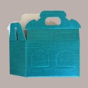 Scatola Astuccio Porta 2 Vasetti Salse Creme in Cartoncino Seta Verde 130x60H90mm 10 PEZZI [3519bcd5]