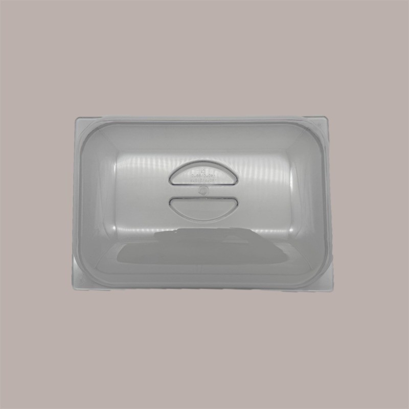 Coperchio Trasparente in Policarbonato a Cupola per Vaschetta Gelato 36x25 H7 cm [d1c22ad6]