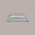 Coperchio Trasparente in Policarbonato a Cupola per Vaschetta Gelato 36x25 H7 cm [baa9efc1]