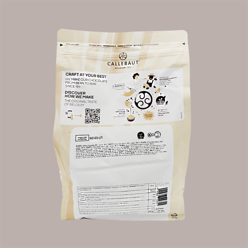 Cioccolato Copertura Bianco W2 34/36 M.G. in bottoni Callebaut 2,5 Kg [9a27dbf2]