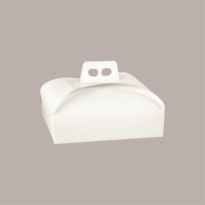 Scatola Porta Torta Dolci in Fibra Bianca 44x33x7 cm 5 pezzi [45e6f88e]