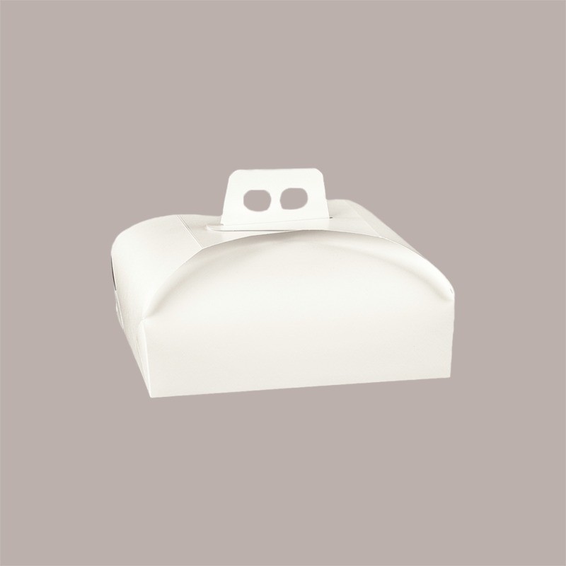 Scatola Porta Torta Dolci in Fibra Bianca 44x33x7 cm 5 pezzi [45e6f88e]