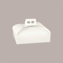 Scatola Porta Torta Dolci in Fibra Bianca 44x33x7 cm 5 pezzi [45e6f88e]