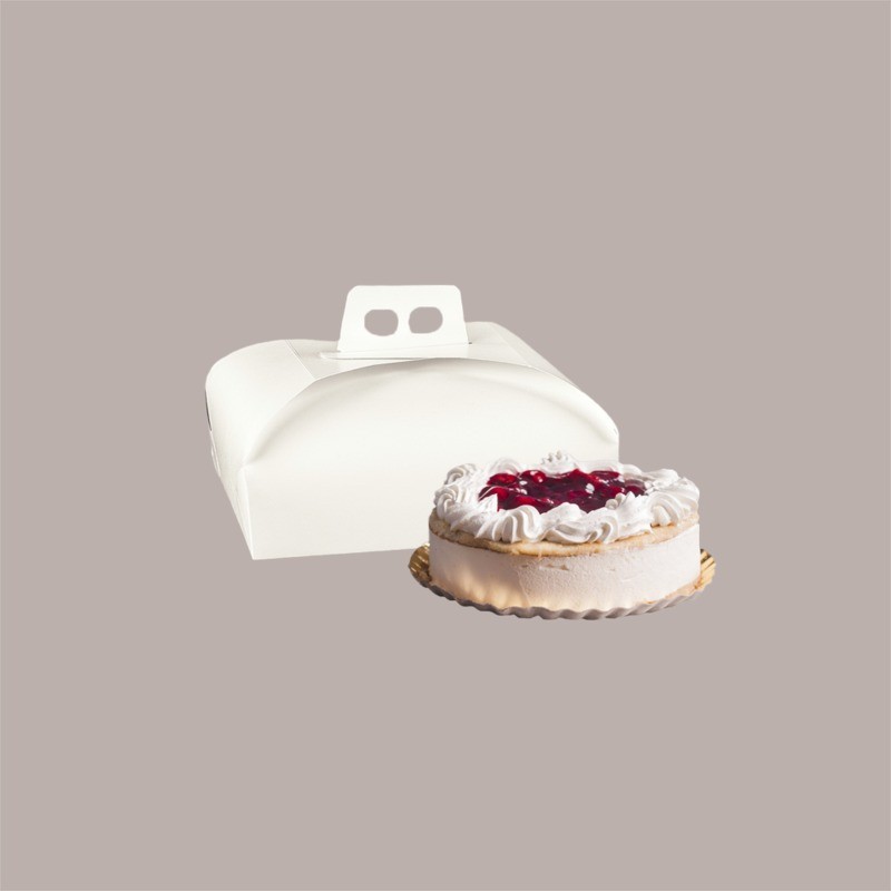 Scatola Porta Torta Dolci in Fibra Bianca 44x33x7 cm 5 pezzi [9cc0bb83]