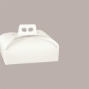 Scatola Porta Torta Dolci in Fibra Bianca 44x33x7 cm 5 pezzi [2bdd7a87]