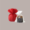Sacco Porta Panettone in Tessuto Canvas Rosso 33 cm 10 Pezzi [e5d5ea9b]