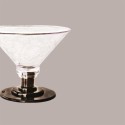 Coppa EIS Riutilizzabile in Plexiglass Trasparente con Base Nera, Ideale per Gelato, 600 cc [c78f209a]