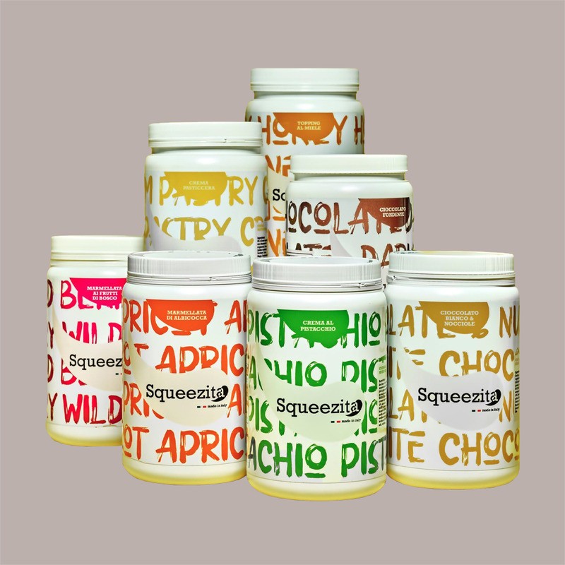 Farcitura Marmellata Salsa al gusto di Arancia (35%) Squeezita 2 Kg [40c2c555]