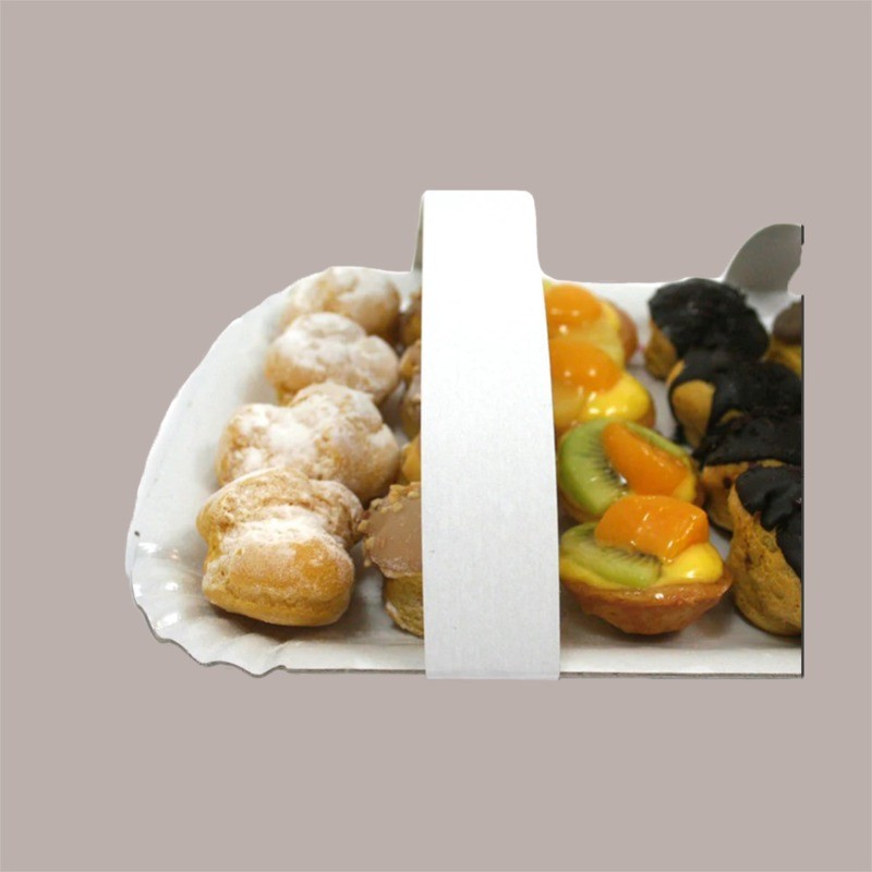 Strisce Protettive in Polietilene Bianco 7x100 cm Adatto per Protezione Alimenti, 10 kg, 235 Pezzi [6946789e]