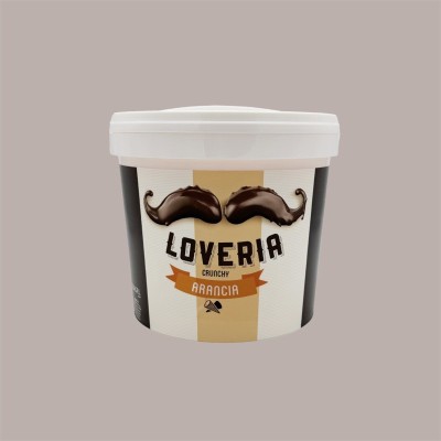 Loveria Crema Spalmabile al Gusto di Arancia Crunchy con Granelladi Arancia Leagel 5 Kg [d4d0f900]