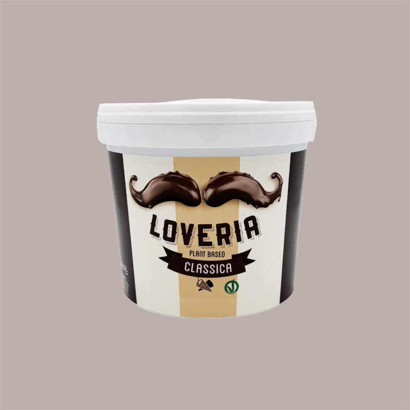 Loveria Crema Base Vegetale Nocciola e Cacao ideale per Gelato Yogurt Leagel 5,5 Kg [75176324]