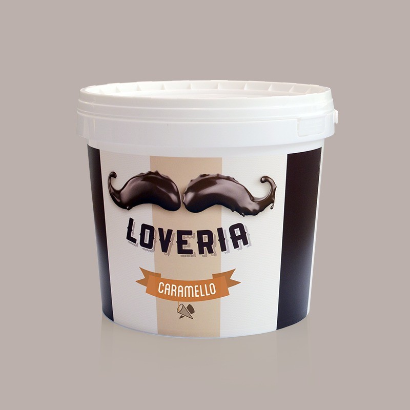Loveria Crema Spalmabile Gusto Caramello ideale per Gelato Leagel 5,5 Kg [ae399cd0]