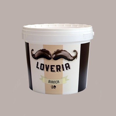 Loveria Crema Spalmabile al Gusto di Cioccolato Bianco ideale per Gelato Leagel 5,5 Kg [f72d50a9]
