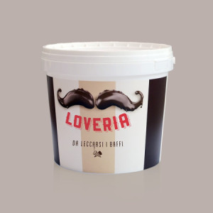 Loveria Crema Nocciola e Cacao Ideale per Gelato Yogurt Leagel 5,5 Kg