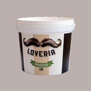 Crema Spalmabile Loveria Gusto Pistacchio Ideale per Gelato Yogurt Leagel 5,5 Kg