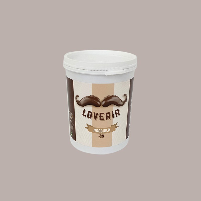 Crema Spalmabile Loveria Gusto Nocciola Ideale per Gelato Yogurt Leagel 1,2 Kg [8f4687e9]