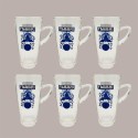 Starter Set Iced Latte Fabbri con 4 Sciroppi 1 L e set 6 Bicchieri Latte [c14f1065]