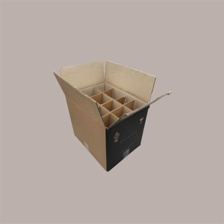 Confezione Scatola in Cartone con Alveare per 12 Bottiglie Olio e Vino 750 ml 380x280x320 mm 10 pezzi [045c9db7]