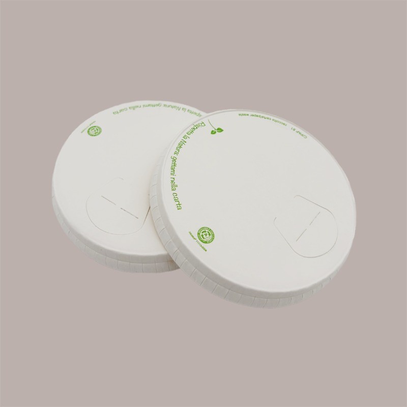 100 Pz Coperchio Beccuccio Bianco 80mm Bicchieri  8oz 250cc [f7d1481a]