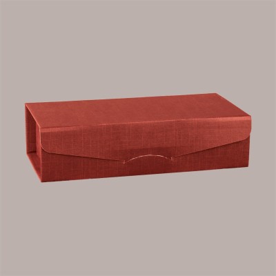 Scatola Gift Lusso Porta 2 Bottiglie Seta Bordeaux 340x180x90 mm 10 pezzi [17d71996]