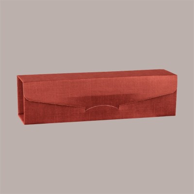 Scatola Gift Lusso Porta 1 Bottiglia Seta Bordeaux 340x90x90 mm 10 Pezzi [c24a208f]