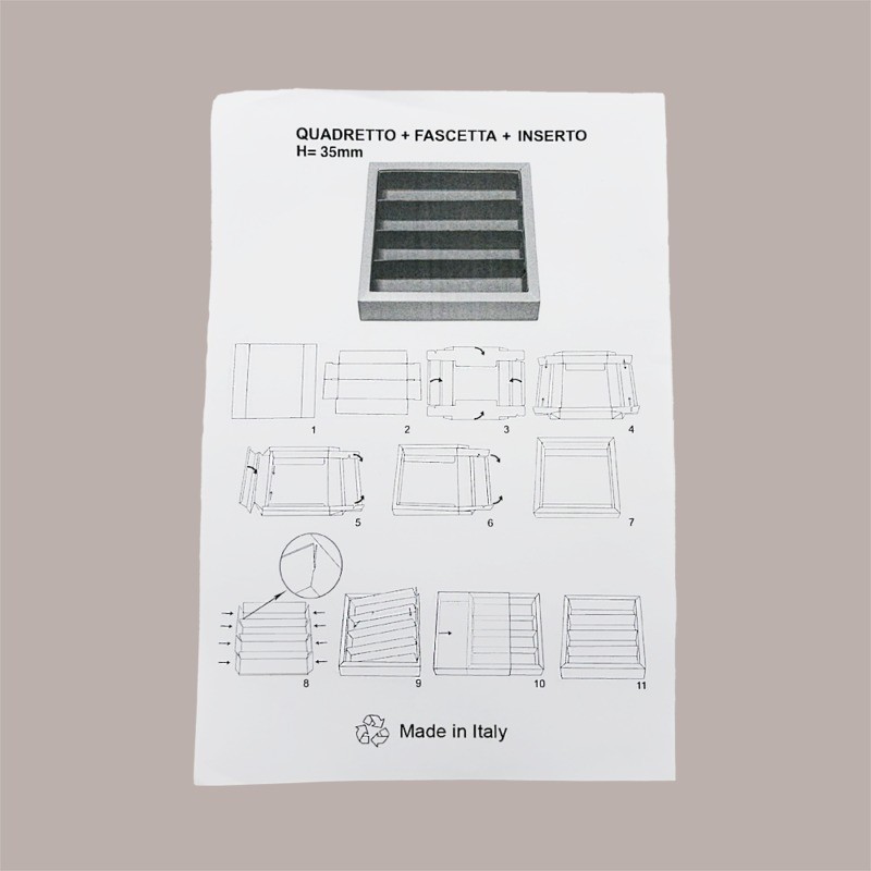 Scatola Porta Cioccolatini e Prodotti Dolciari in Fibra Oro con Fascia 145x145H35 mm 10 Pezzi [59c1dd82]
