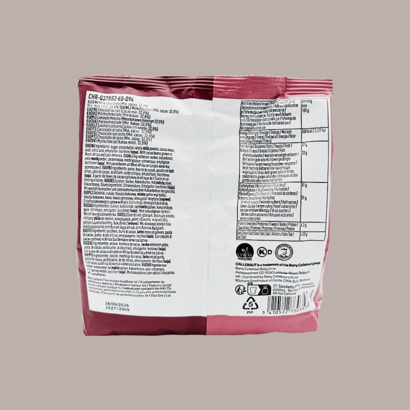 Cioccolato di Copertura Rosa Naturale RUBY RB2 in Bottoni Callebaut 400 gr [2c8a28ed]