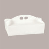 Scatola Porta Paste Carta Fibra Bianca 330x240 H60 mm 10 pezzi [d5ed06f7]