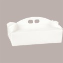 Scatola Porta Paste Carta Fibra Bianca 330x240 H60 mm 10 pezzi [bbd684fe]
