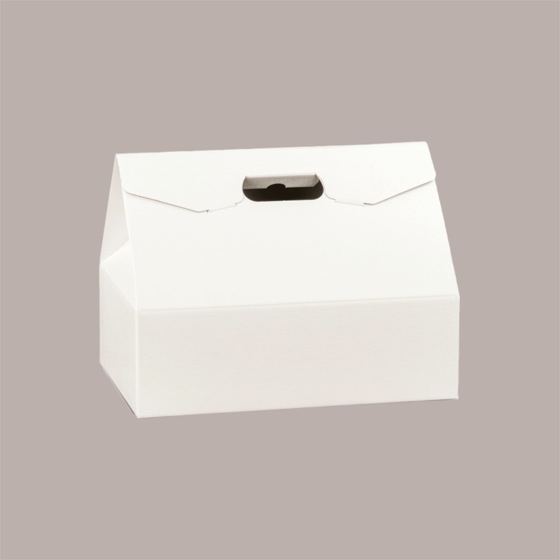 Scatola Baulotto Porta Colomba Carta Fibra Bianca 750 gr/1 kg 335x235 H250 mm 10 pezzi [5c186ff5]
