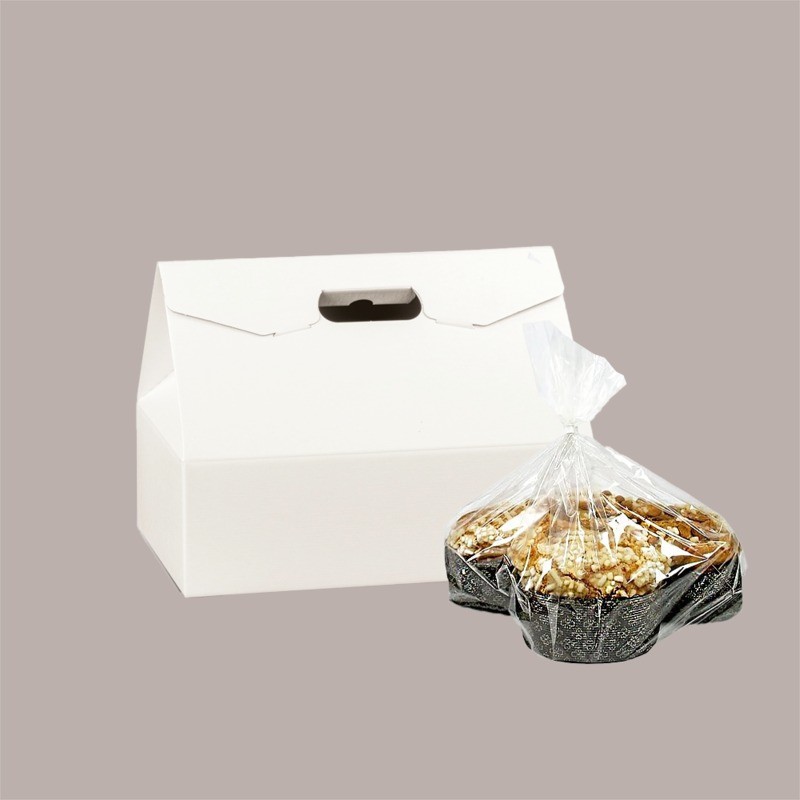 Scatola Baulotto Porta Colomba Carta Fibra Bianca 750 gr/1 kg 335x235 H250 mm 10 pezzi [853e2cf8]