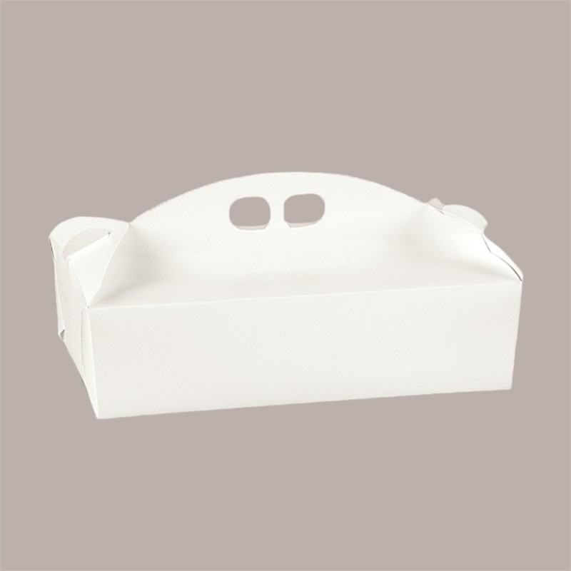Scatola Porta Paste Carta Fibra Bianca 390x280 H60 mm 10 pezzi [5a13ae25]