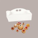 Scatola Porta Paste Carta Fibra Bianca 390x280 H60 mm 10 pezzi [8335ed28]