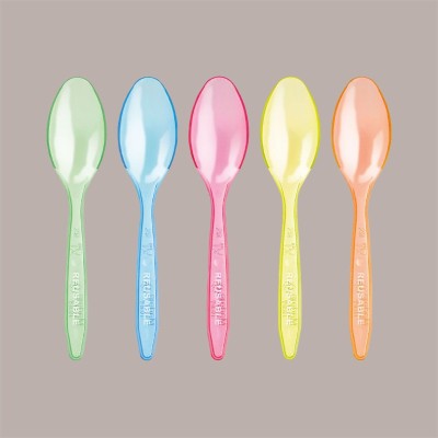 Cucchiaino Riutilizzabile Multicolor 13 cm Ideale per Dolci e Dessert 500 pezzi [bad2df11]